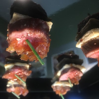 132° Sous Vide Lamb, Onion Jam, Pomegranate Molasses, Puff Pastry