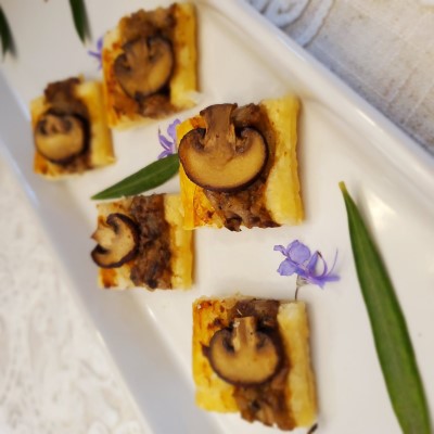 Mushroom Gorganzola Strudel