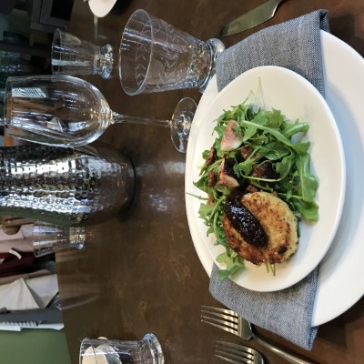 Baked Chèvre, Figs, Arugula