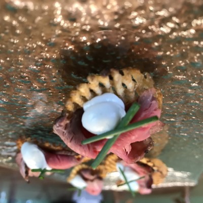 Beef and Blue Gaufrette