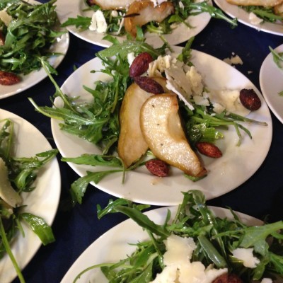 Roasted Pear, Parmesan, Arugula